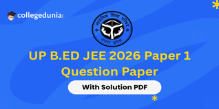 UP B Ed JEE 2026 Paper 1 Question Paper with Solutions